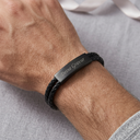 Echtleder Armband schwarz "Nero" – Bild 2