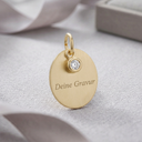 Kette Zirkonia Einhänger "Ovalia" – Bild 1