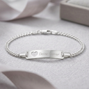 Panzerarmband mit Herz "Valentina" – Bild 1