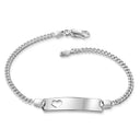 Panzerarmband mit Herz "Valentina" – Bild 3