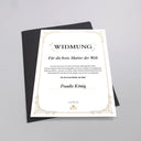 Widmung ohne Rahmen